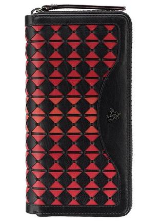 Гаманець жіночий visconti br76 blk/cherry