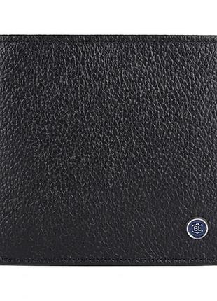 Чоловічий шкіряний гаманець brampton london plutus black (чорний)
