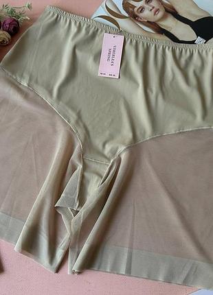3xl-4xl-5xl жіночі безшовні панталони-обтяжка vimerlea's spring, висока посадка 4xl, бежевий