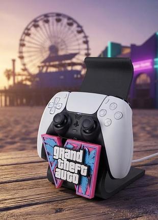 Універсальний тримач для геймпадів xbox / playstation / nintendo у стилі grand theft auto vi (gta vi)