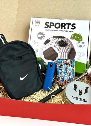 Подарочный бокс для настоящего фаната футбола и лионеля месси, lionel messi
