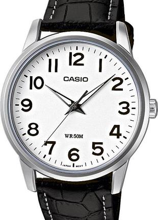 Годинник чоловічий casio timeless collection mtp-1303pl-7b білий циферблат