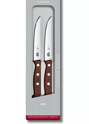 Набор кухонных ножей victorinox wood steak set 2 vx51200.12g