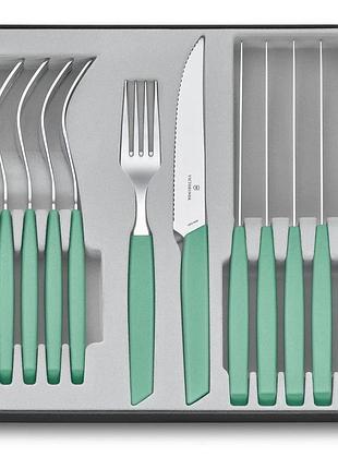 Набор столовых приборов swiss modern mint, 12 в 1, мятный цвет