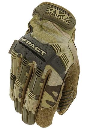 Перчатки тактические военные полнопалые mechanix wear m-pact multicam xl mpt-78-011