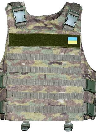 Плитоноска зі встановленням бічного та кевларового захисту cordura kirasa ki102 камуфляж