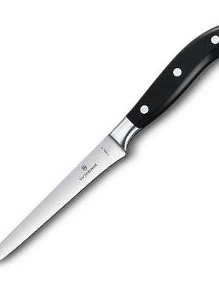 Нож для обработки мяса victorinox grand maitre boning (15 см, черный, vx77303.15g)