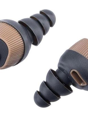 Активные защитные наушники earmor m20 (cb) nrr 22 дб, usb-c кейс, indoor/outdoor, ipx-4, coyote brown (m20-cb)
