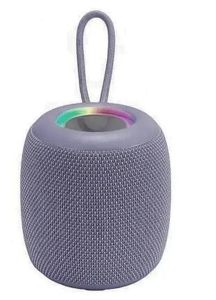 Колонка sh-309, bluetooth, бас, підсвітка, ipx5, grey