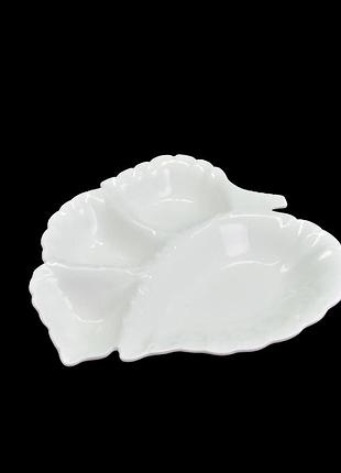 Порцелянова менажниця stenson mc3278-10, 10″ (25,5×22 см)