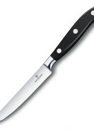 Ніж для помідорів та стейків victorinox grand maitre (12 см, чорний, vx77203.12wg)