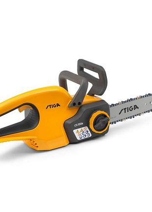 Аккумуляторная цепная пила stiga cs100e kit с бесщеточным двигателем, батарея li-ion 20в, шина 25.4 см, цепь 3/8"