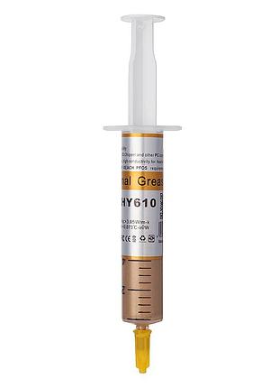 Термопаста (тепловідведення) для процесора thermal grease halnziye 10мл hy610-tu25