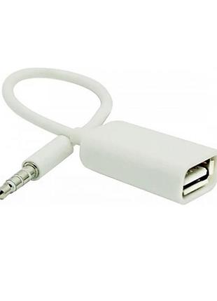 Переходник аудио value s0482 usb для ipod shuffle jack 3.5mm m 4 pin/usb af белый