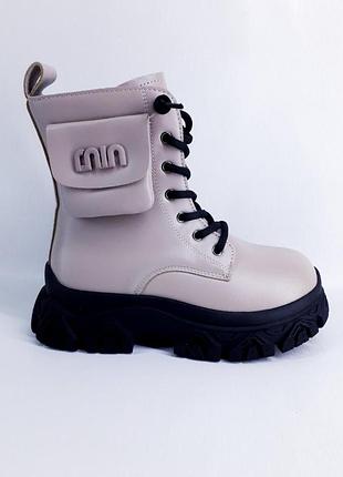 Зимние ботинки для девочки jong-golf c40410-3 36(р) 22.8см бежевый