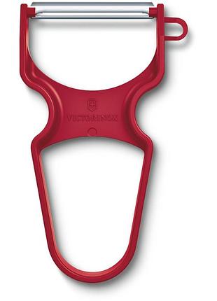 Овощечистка кухонная victorinox rapid красная, одно лезвие, модель vx60930.1