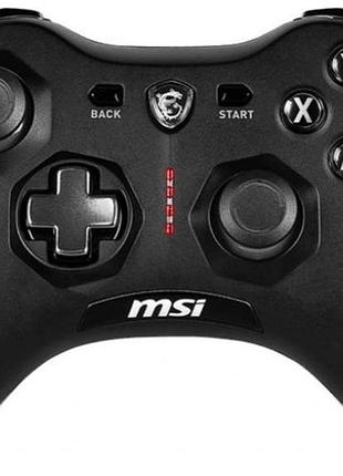 Геймпад msi force gc20 v2, дротове підключення usb, 13 кнопок, чорний дизайн