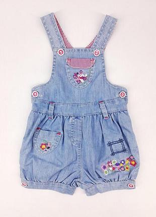 Комбинезон шорты для девочки baby kids 6427 68см(р) голубой