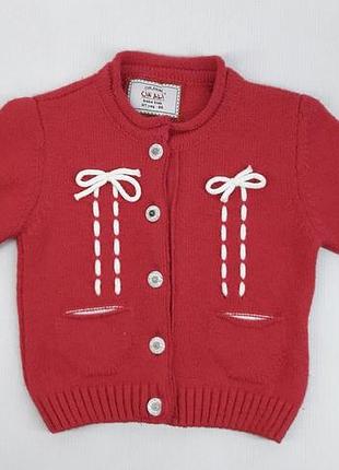 Кофта в'язана для дівчинки baby kids 3265 98см(р) малиновий
