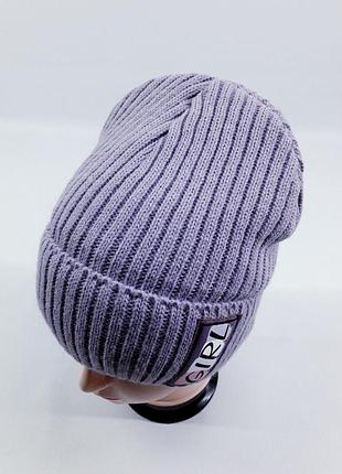 Зимова шапка кraft 2759 50см 52см(р) св.бузковий