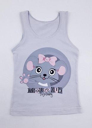 Майка для девочки donella 4971936mc 122см 128см(р) серый