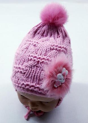 Зимняя шапка кraft 0109 40-42см(р) розовый