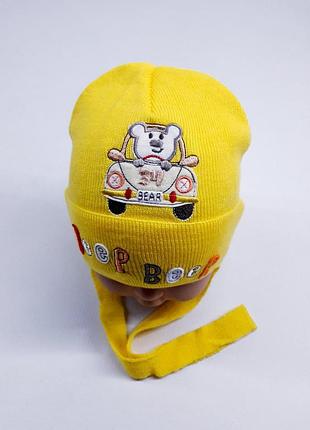 Демисезонная шапка kraft 2856 40-42см(р) желтый