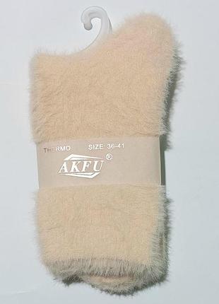 Шкарпетки термо жіночі akfu c2056 36-41(р) 23-27см молочний