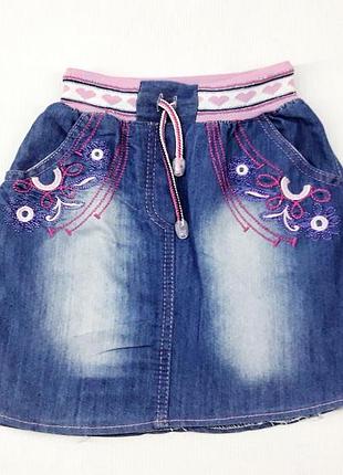 Спідниця дитяча джинсова kids wear 7451 86см(р) синій