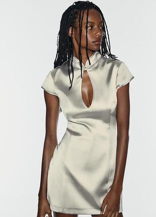Мінісукня атласна zara