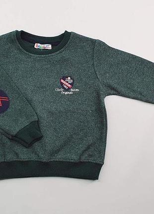 Свитшот детский dassi kids 19875 110см(р) т.зеленый