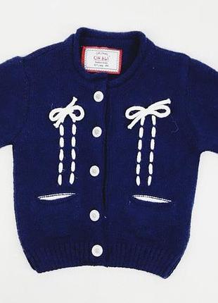 Кофта вязаная для девочки baby kids 3265 86см(р) синий