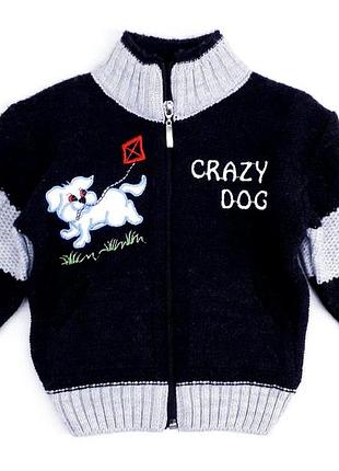 Кофта вязаная для мальчика baby kids 4963 80см 86см(р) черный