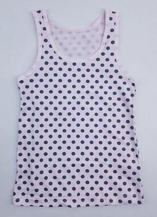 Майка для дівчинки donella 4370b 122см 128см(р) рожевий горох