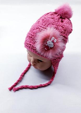 Зимняя шапка кraft 0109 40-42см(р) фуксия