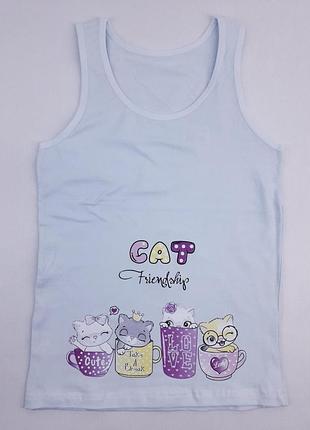 Майка для дівчинки donella 4971ey 134см 140см(р) блакитний