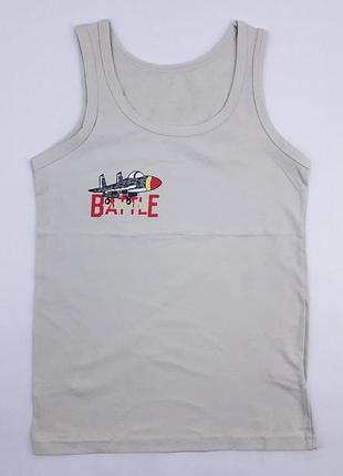 Майка для мальчика donella 7771846ml 134см 140см(р) св.оливковый