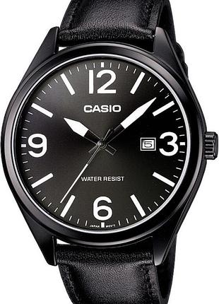 Годинник чоловічий casio timeless collection mtp-1342l-1b1 сталевий корпус чорний циферблат