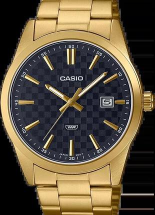 Мужские часы casio timeless collection mtp-vd03g-1a чёрный циферблат