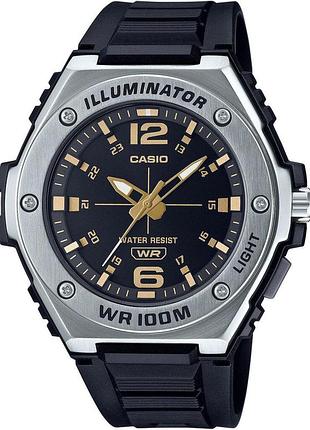 Мужские часы casio timeless collection mwa-100h-1a2 водозащита 100 м чёрный циферблат