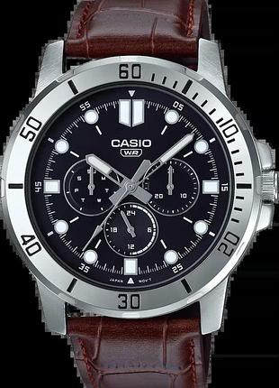Годинник чоловічий casio timeless collection mtp-vd300l-1e чорний циферблат