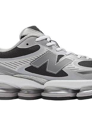 Сірі кросівки унісекс new balance 2000 silver black х нью беланс 45