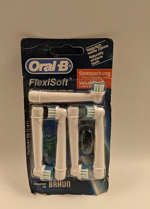 Насадки для электрической зубной щетки oral-b flexi soft 5шт уценка
