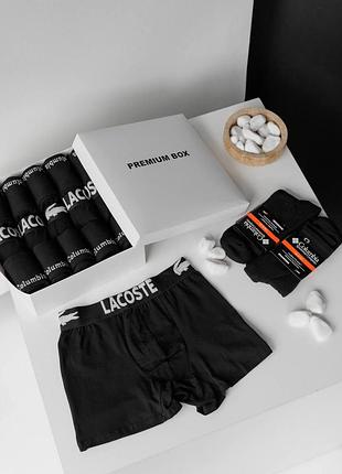 Комплект 5 штук трусив + 12 пар термошкарпеток у premium box