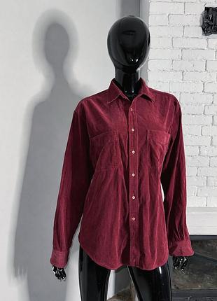 Винтажная рубашка hathaway (usa heritage, preppy, ivy league) 100% хлопок, микровельвет (оверсайз).