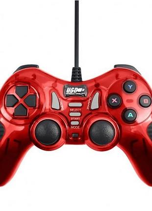 Джойстик dj-606 usb проводной режим "вибро" красный