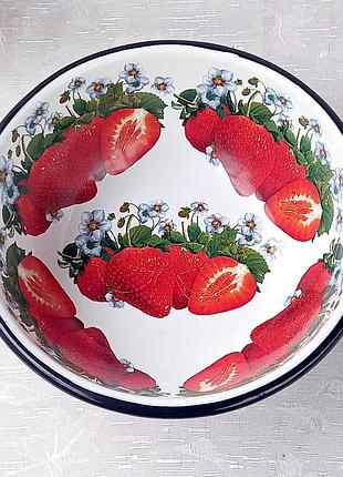 Миска эмалированная idilia "клубника 01" (1,5 л)