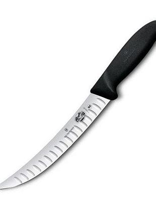 Ніж для м'яса victorinox fibrox butcher, 25 см, чорний (vx57223.25)