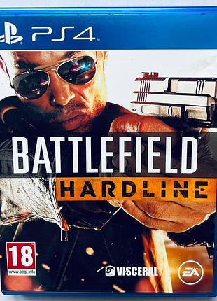 Battlefield hardline, б/у, русская версия - диск для playstation 4