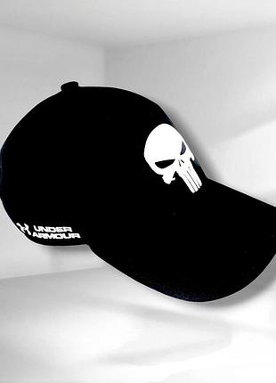 Бейсболка under armour, мужская летняя кепка андер армор черного цвета, кепка project rock